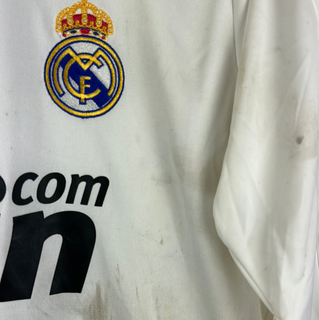 Real Madrid 2008/2009 Match Worn Home Shirt - Higuain 20 - Photo Matched