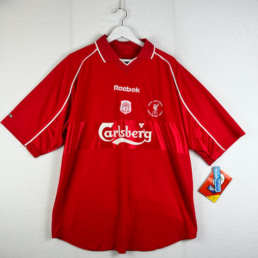 Liverpool UEFA Cup Final Home Shirt 2001 - New With Tags XL