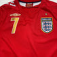 England Away Shirt LS 2006/08 (M) Beckham 7