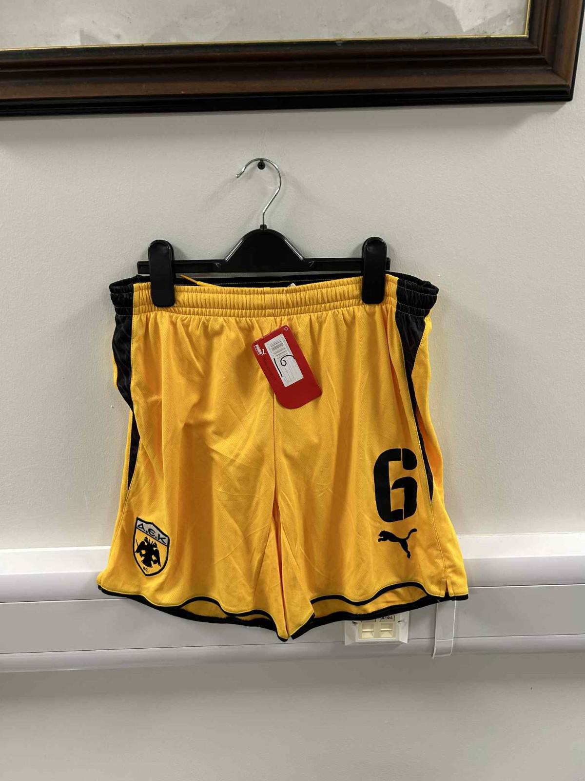 AEK Athens 2011-2012 Player Football Shorts (BNWT) M