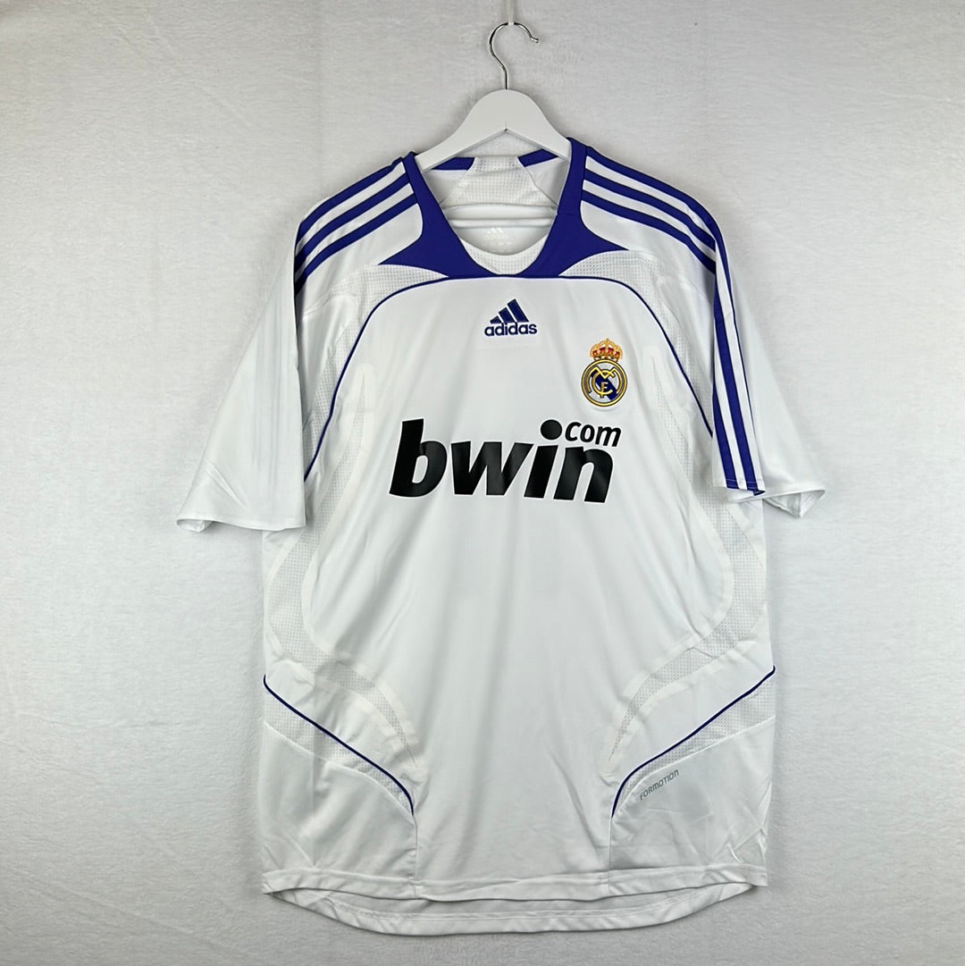 Real Madrid 2007/2008 Player Issue Home Shirt - Robben 11