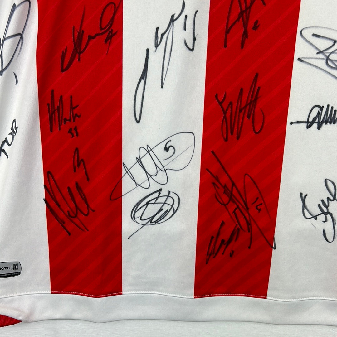 Stoke City 2021/2022 Signed Home Shirt