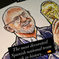 Luis de la Fuente Spain World Champion 2026 Art Football Print