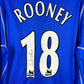 Everton 2003-2004 Player Issue Home Shirt - Long Sleeve - Rooney 18 Signed