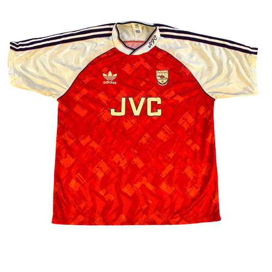 Arsenal 1991/1992 Home Shirt - 42-44 Large Adult - Good Condition