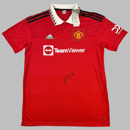 Manchester United 2022/2023 Signed Home Shirt - Bruno Fernandes - MUFC COA