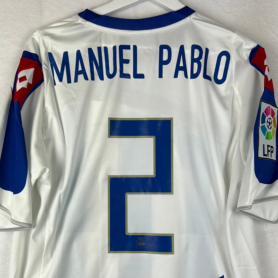 Deportivo La Coruna 2009/2010 Player Issue Home Shirt - Manuel Pablo 2