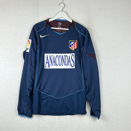 Atletico Madrid 2004/2005 Player Issue Away Shirt- Anacondas Front Sponsor