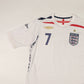 2007/09 England Home Shirt Umbro Beckham (S/M)