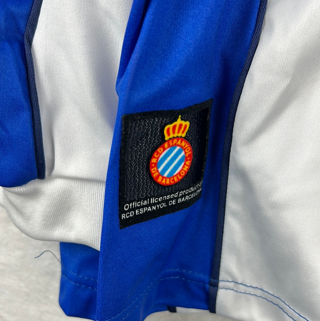 Espanyol 2007-2008 Player Issue L/S Home Shirt - Extra Large - Tamudo 23