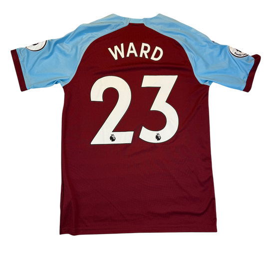 Burnley 2018/2019 Match Worn/ Issued Home Shirt - Back with Ward 23 Premier League Print