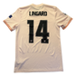 pink Manchester United jersey with 'LINGARD 14' printed on the back against a white background