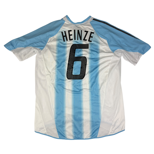 Argentina Match Issued 2004 Home Shirt - Henize 6 back print in black