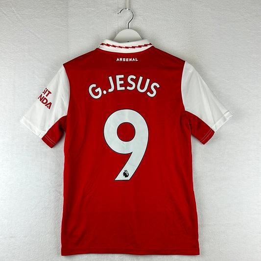 Arsenal 2022 2023 Youth Home Shirt - BNWT - G.Jesus 9