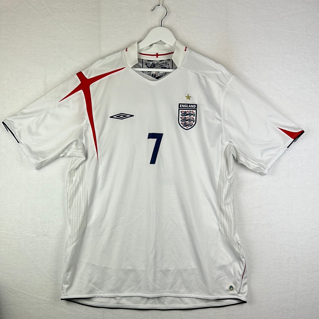 England 2006 Home Shirt - Very Good Condition - Size XL - Beckham / Gerrard