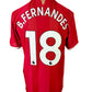 Manchester United 2021-22 Authentic Home - Size M - B. Fernandes 18
