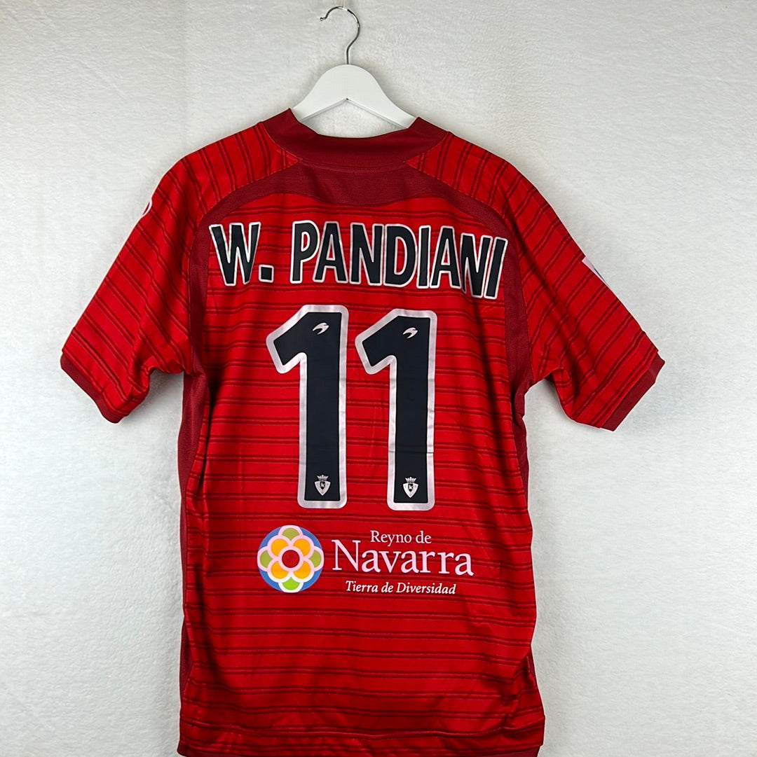 Osasuna 2007-2008 Player Issue Home Shirt - Large - Pandiani 11