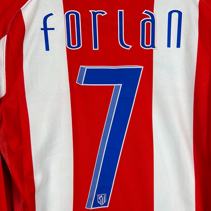 Atletico Madrid 2007/2008 Player Issue Home Shirt - Forlan 7