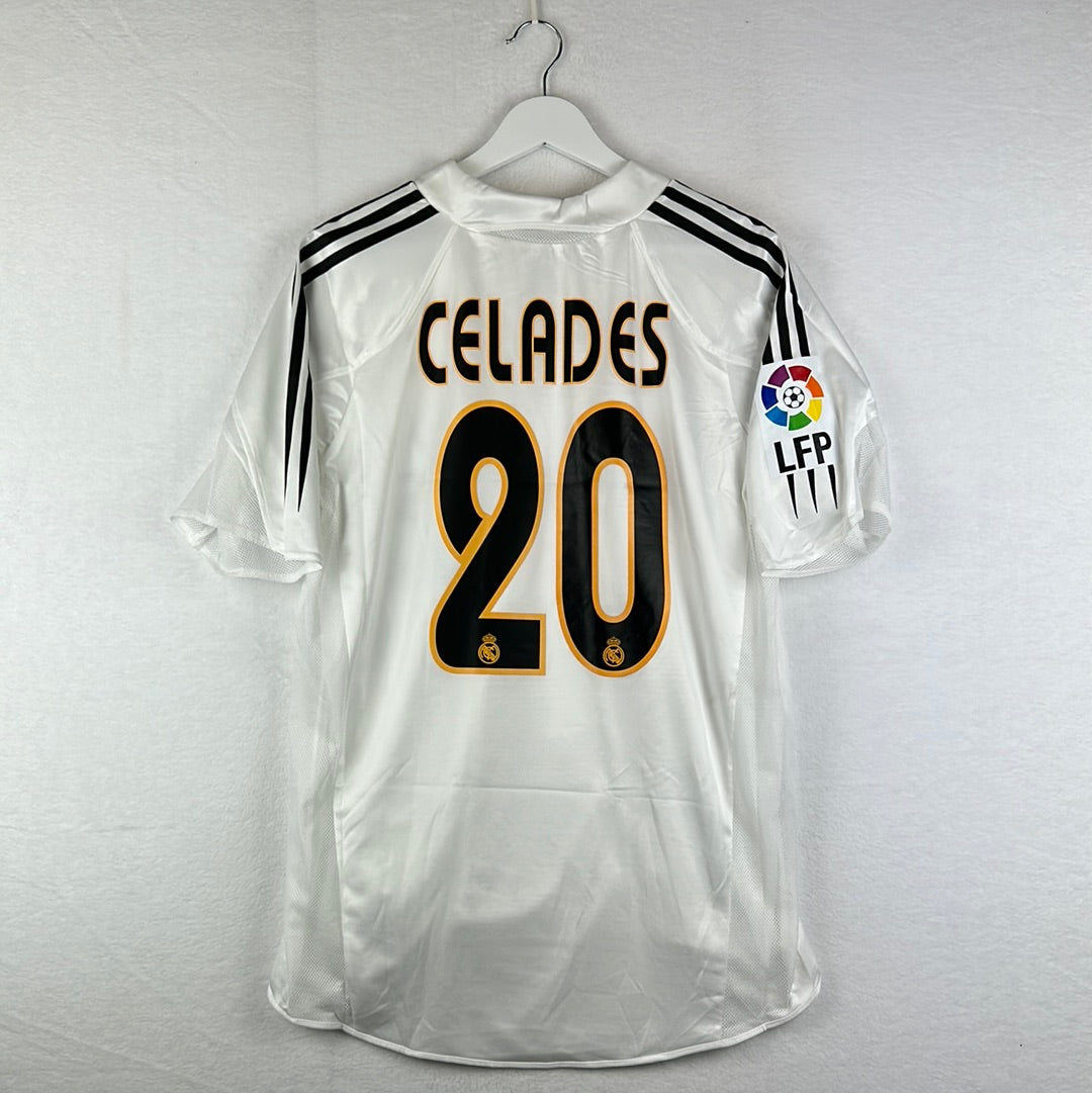 Real Madrid 2004/2005 Player Issue Home Shirt - Celades 20