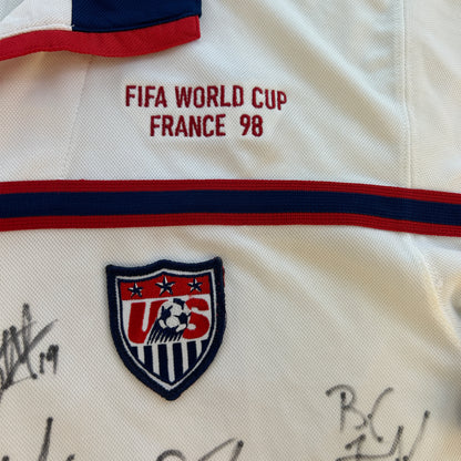 USA France 1998 Wolrd Cup Player Issue Shirt - Squad Signed