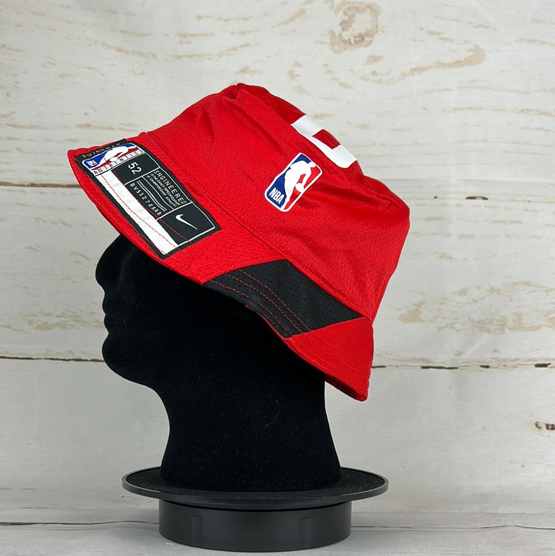 Houston Rockets Upcycled NBA Jersey Bucket Hat *0