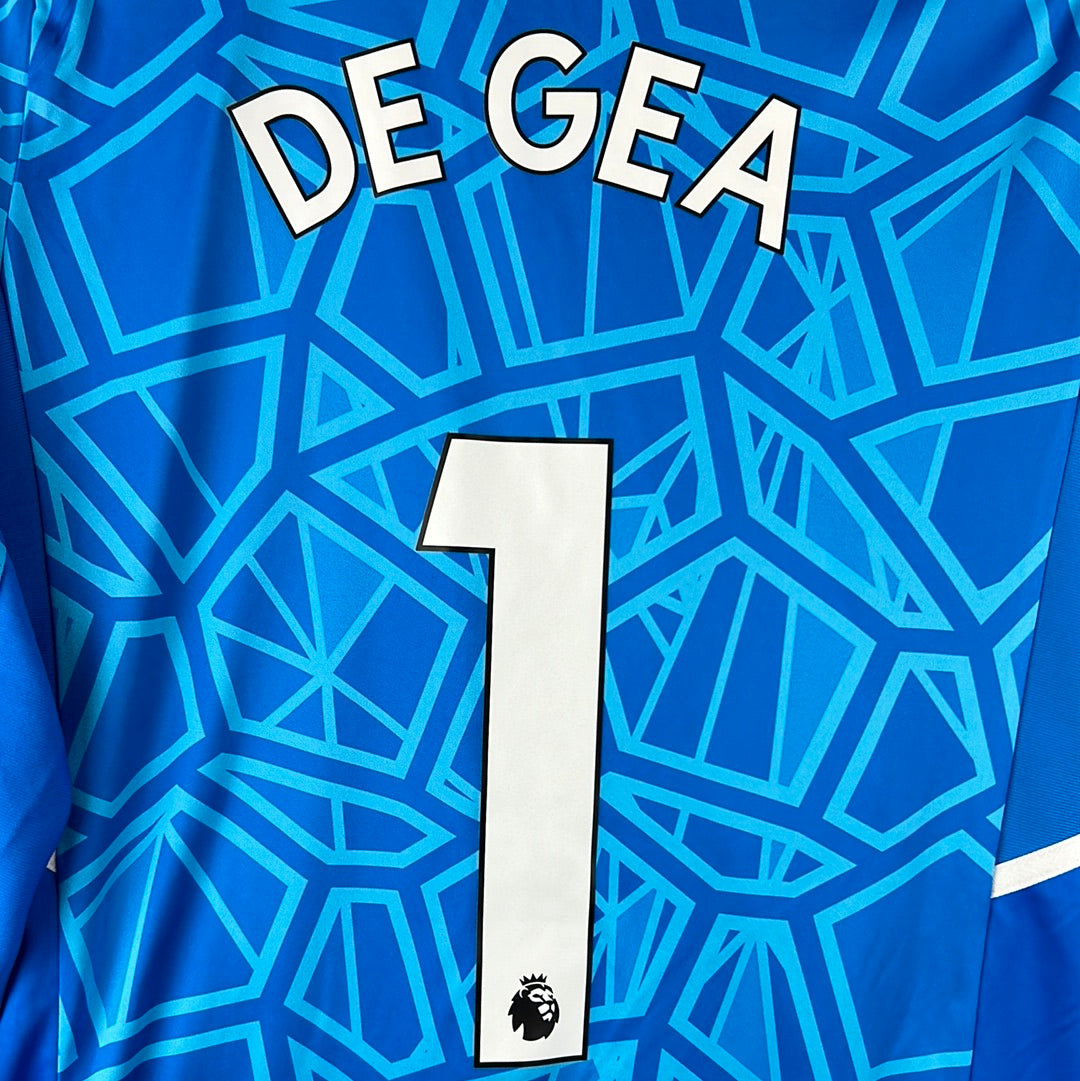 Manchester United 2022/2023 Player Issue Home Goalkeeper Shirt - De Gea 1 - Blue