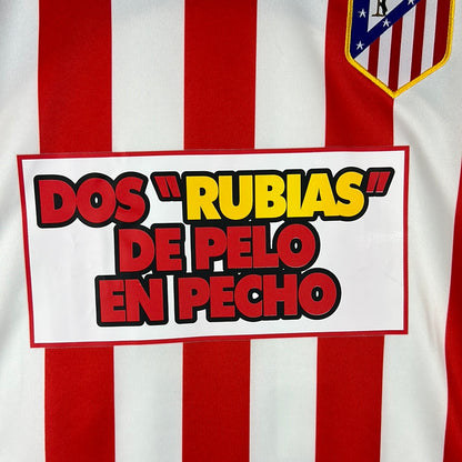 Atletico Madrid 2004/2005 Match Home Shirt - Simeone 14 - Dos Rubias De Pelo En Pecho