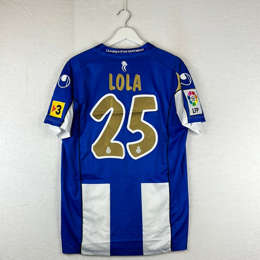 Espanyol 2007-2008 Player Issue Home Shirt - Large - Lola 25
