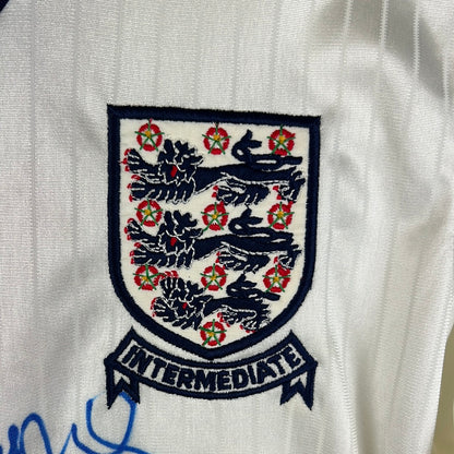 England Match Worn 1985 Home Shirt - Des Walker 5 - Signed