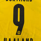Dortmund 2020-21 Match Worn Home Shirt - Haaland 9