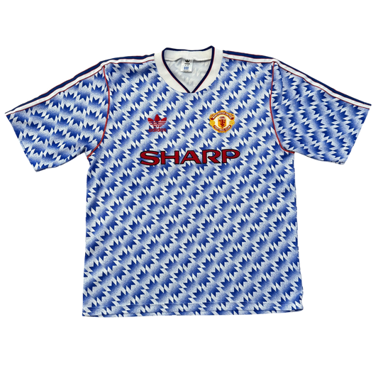 Manchester United 1990 Away Shirt - Snowflake - Large