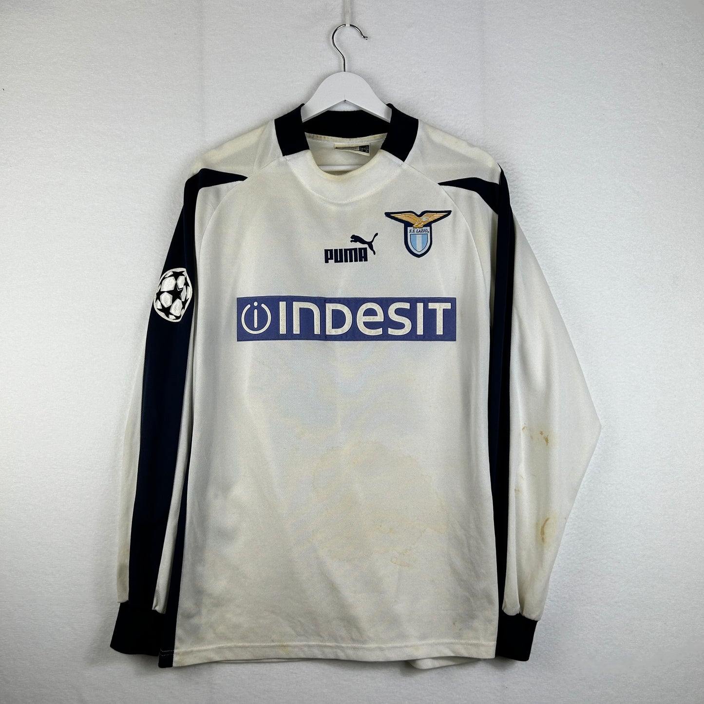 Lazio 2003/2004 Match Worn Away Shirt - Negro 23