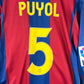 Barcelona 2007/2008 Player Issue Home Shirt - Puyol 5 - Long Sleeve