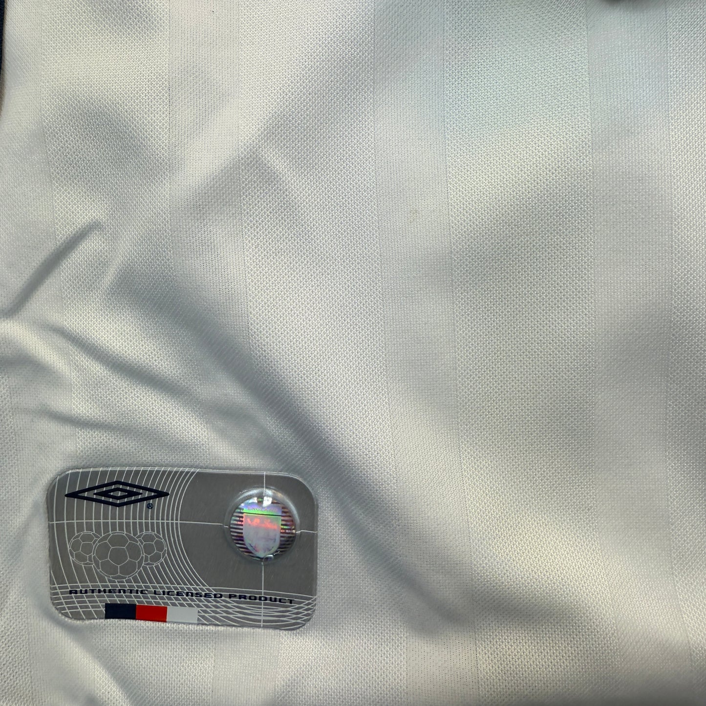 England Player Issue 2001 Long Sleeve Home Shirt- No 8 Print