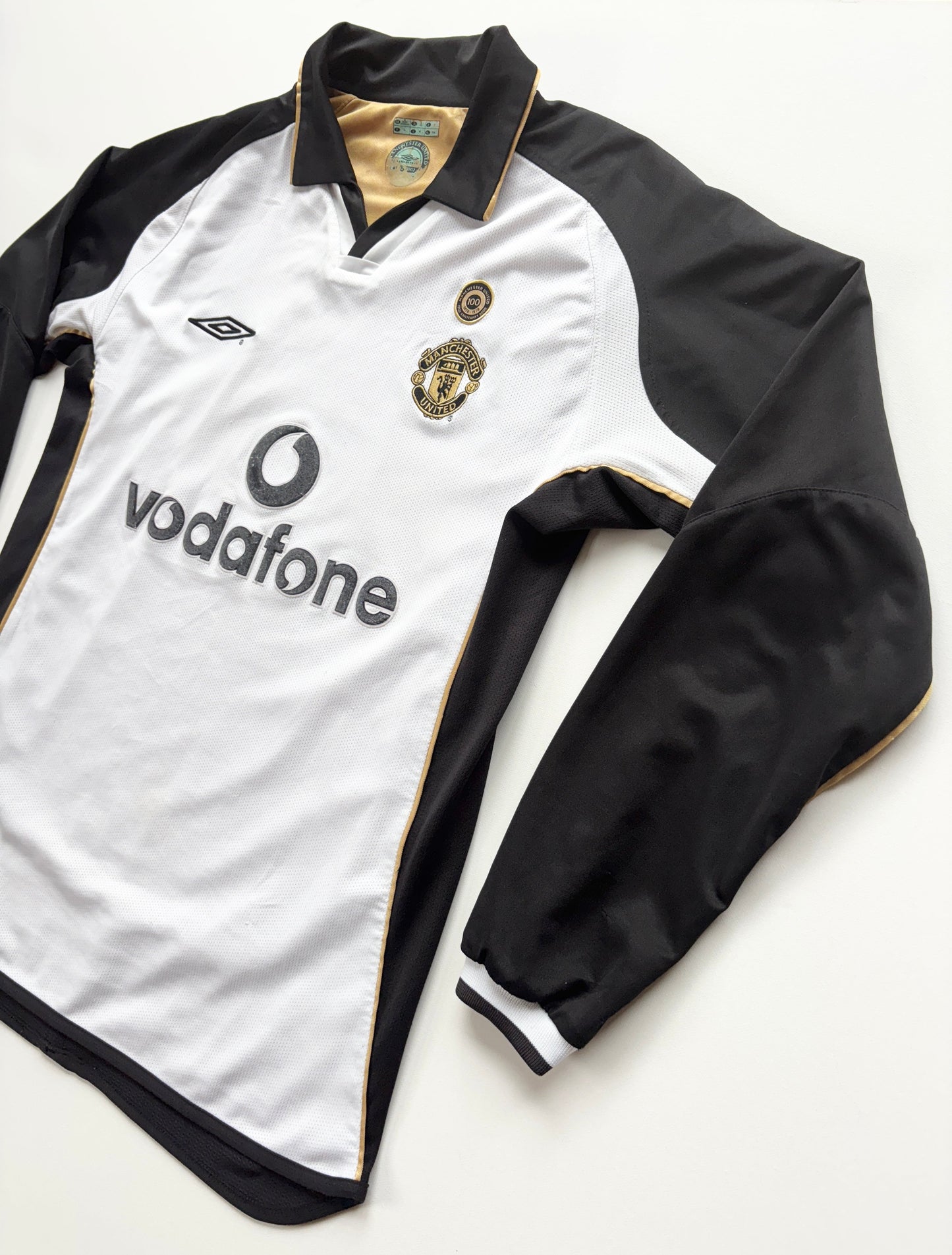 Manchester United Centenary Reversible Away Shirt LS 2001/02 (M) Beckham 7