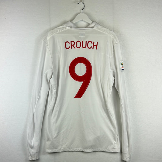 England 2010 Player Issue Home Shirt - Crouch 9