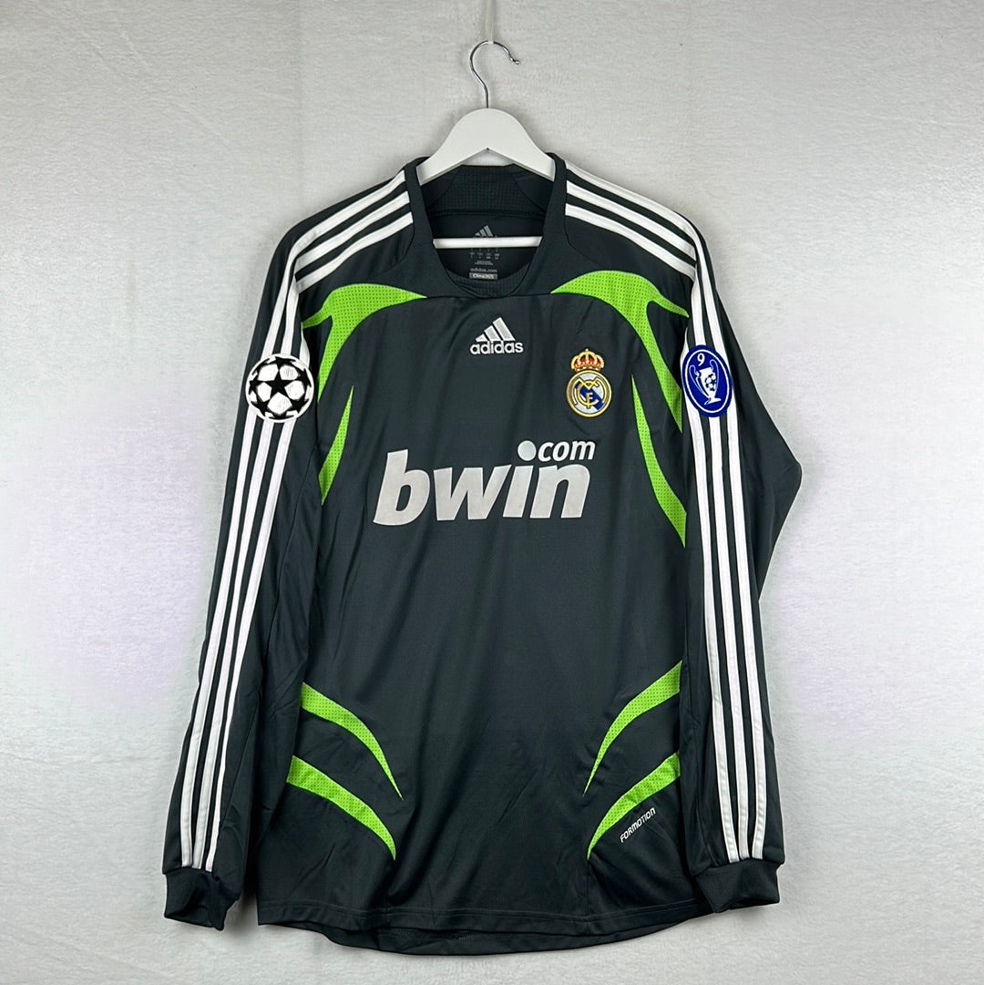 Real Madrid 2007/2008 Player Issue Third Shirt - Heinze 16