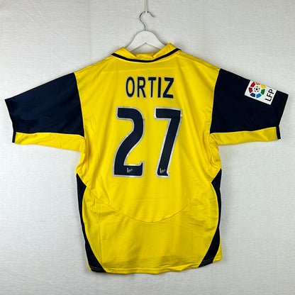 Atletico Madrid 2003/2004 Player Issue Away Shirt - Ortiz 27 - Hollywood Departamento De Homicidios