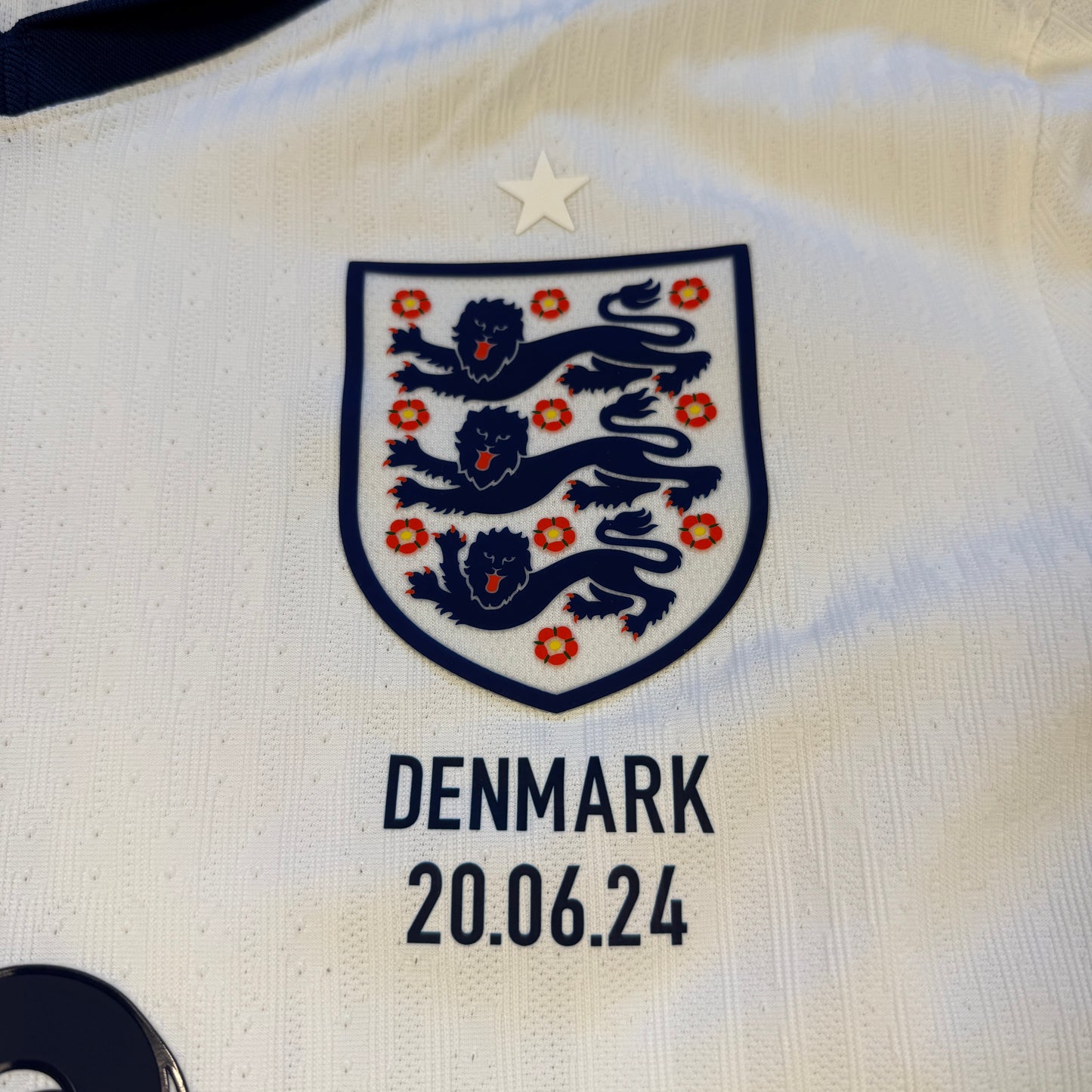 England Player Issue 2024 Home Shirt - v Denmark - Bellingham 10