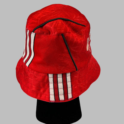 Manchester United 1990/1991 Upcycled Home Shirt Bucket Hat