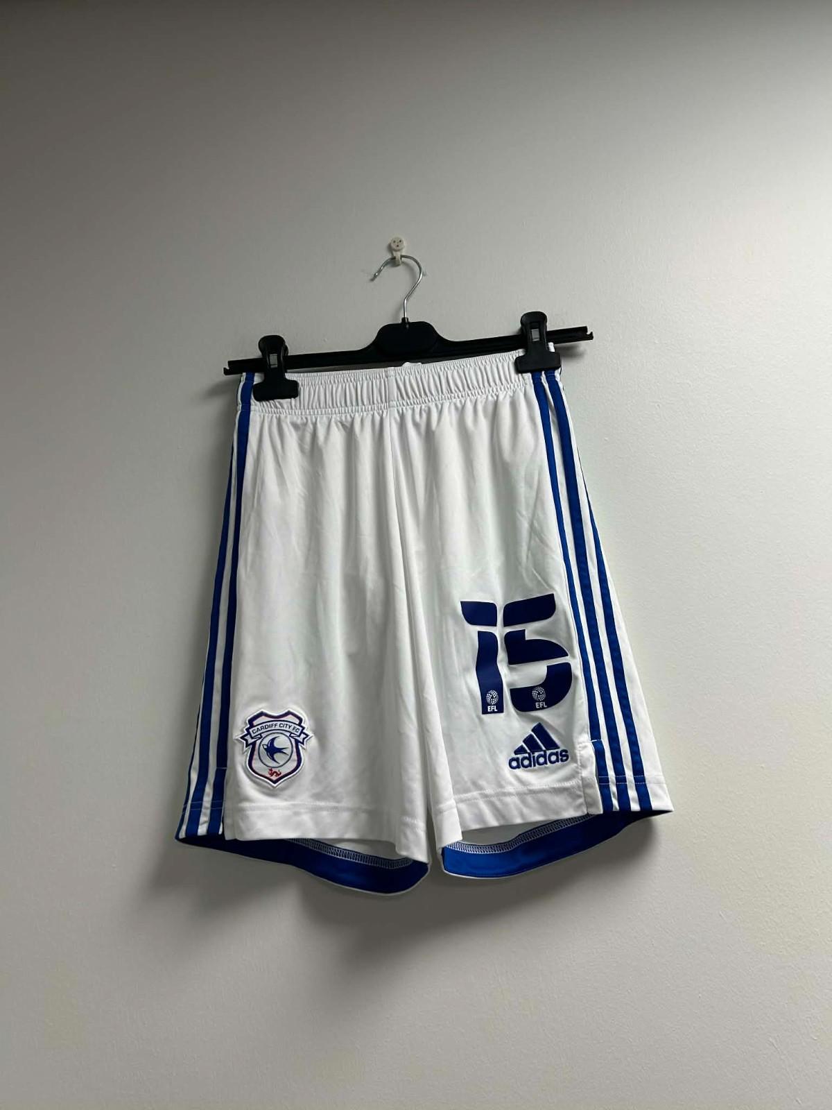 Cardiff City 2020-2021 Player Issue Football Shorts 15 (Excellent) S