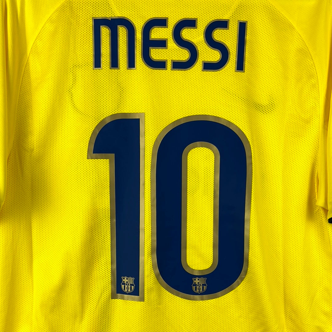 Barcelona 2008/2009 Player Issue Away Shirt - Messi 10 - Champions League