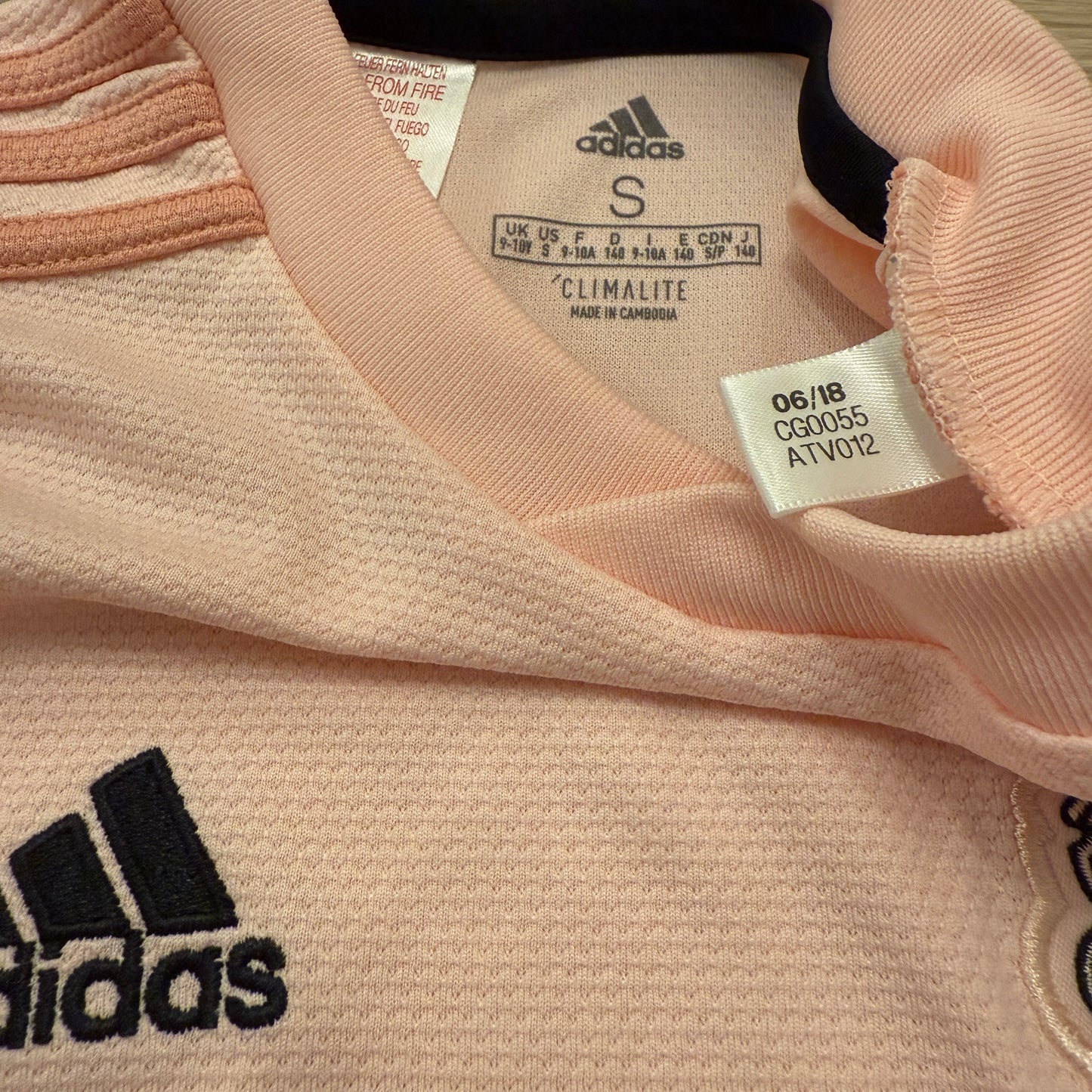 Manchester United 2018/2019 Away Shirt - Youth Age 9-10 - Adidas CG0055