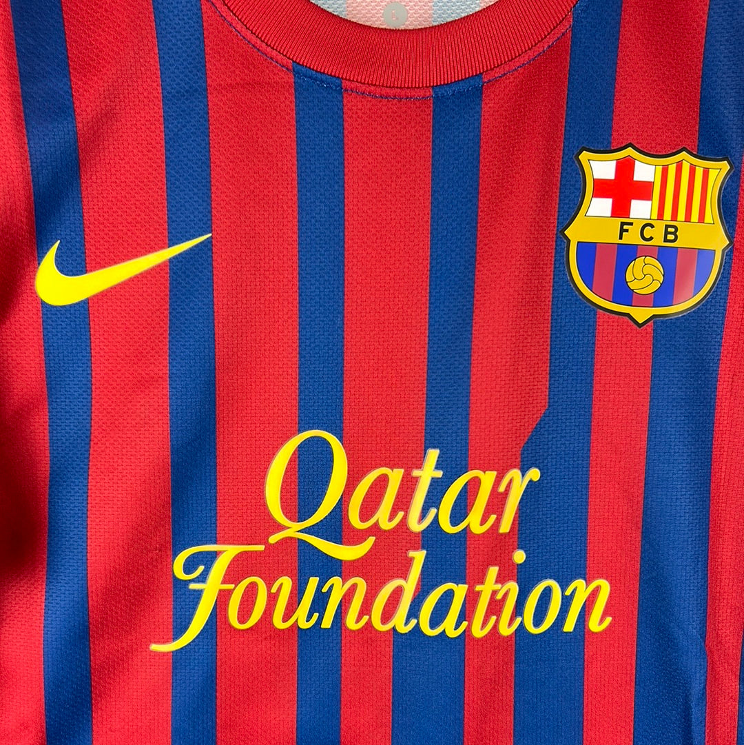 Barcelona 2011/2012 Player Issue Home Shirt - 22 - Pre Season Shirt