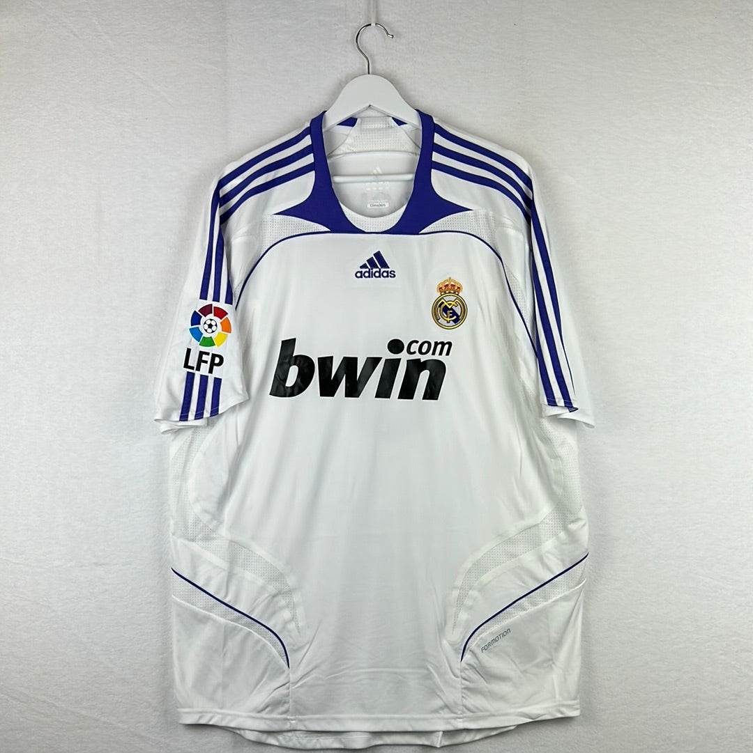 Real Madrid 2007/2008 Player Issue Home Shirt - Cannavaro 5