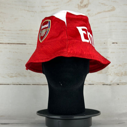 Arsenal 18/19 Upcycled Home Shirt Bucket Hat