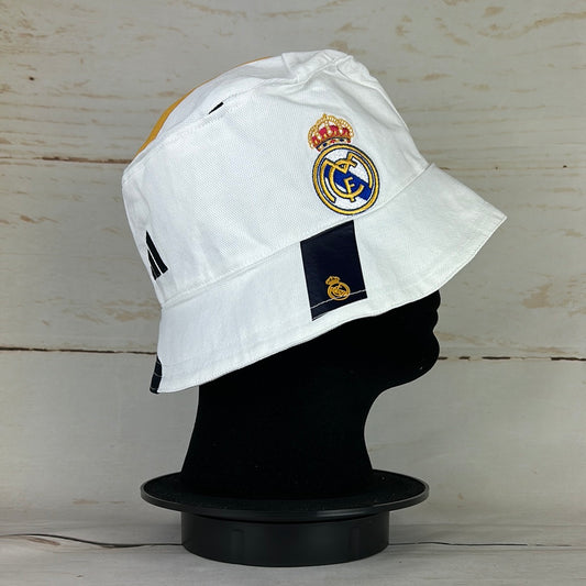 Real Madrid 2023-2024 Upcycled Home Shirt Bucket Hat *7 Side