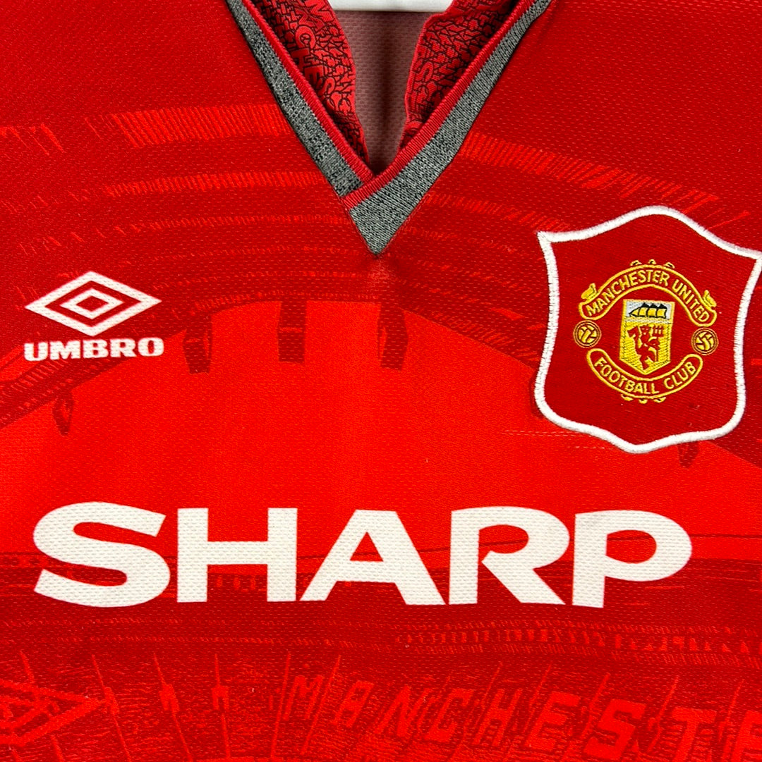 Manchester United 1994-1995-1996 Home Shirt - Extra Large