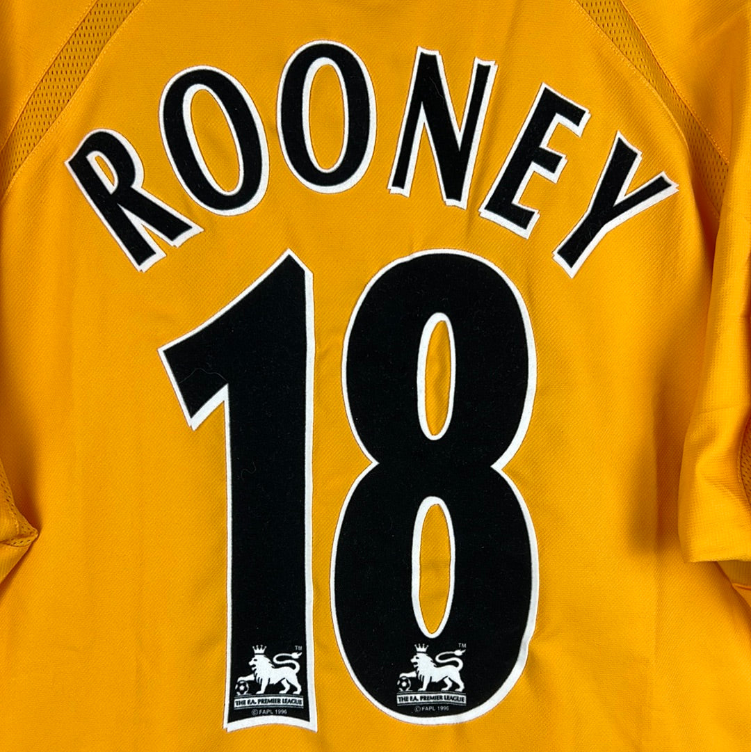 Everton 2003-2004 Player Issue Away Shirt - Rooney 18