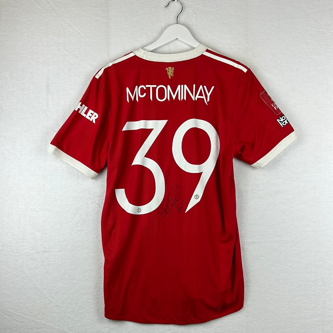 Manchester United 2021/2022 Player Issue Home Shirt - McTominay 39 - Signed